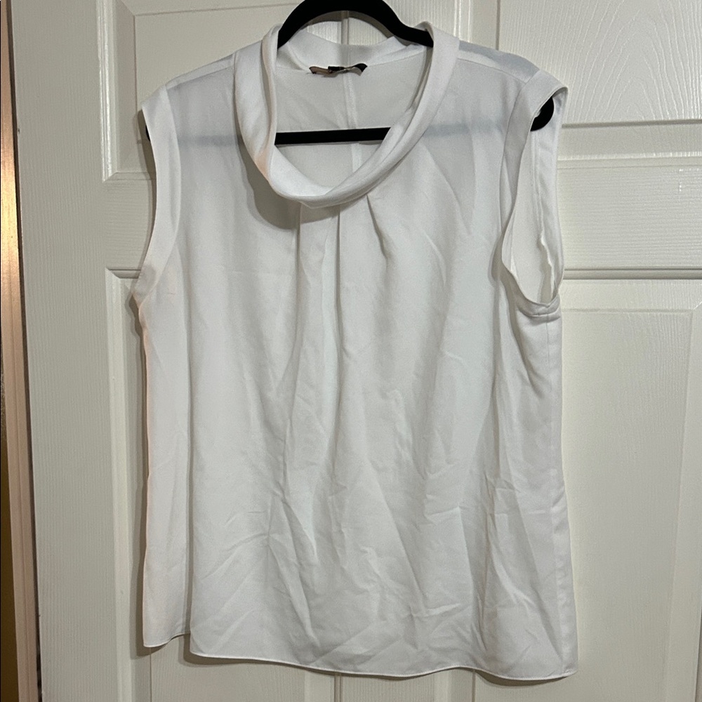 Alex Marie White Sleeveless Blouse